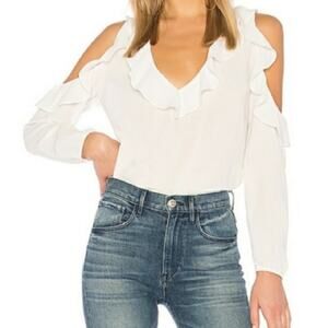 NWT JACK by bb Dakota ivory cold-shoulder top